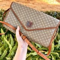 ราคา Celine vintage กระเป๋าซีลีนวินเทจของแท้ (5718488707)