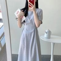 ราคา ชุดเดรสลายสก๊อตไอรีน everstore | ชุดเดรสมิดิลายสก็อตเกาหลีแขนสั้นสีพาสเทล (29215170854)