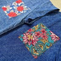 ราคา เสื้อคอปาด แขนต่อ ผ้าฝ้ายสโตน แต่งกระเป๋าผ้าคอตตอนอินเดีย✨ (18833306782)