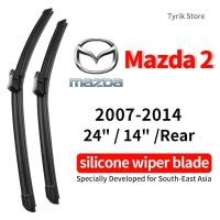 ราคา (ด้านหน้า/ด้านหลัง) ชุดใบปัดน้ำฝน Mazda 2 สำหรับปี 2007-2014 wiper blade SUV Mazda 2 ใบปัดน้ำฝนกระจกหลัง แบบซิลิโคนรูปกล้วย (40350802915)