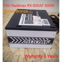 ราคา Power Supply (พาวเวอร์ซัพพลาย) Raidmax RX-500AF 500w 80Plus Bronze (ประกันถึง 02/2023) (4250299890)
