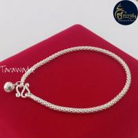 ราคา สร้อยข้อมือเงินแท้92.5 สร้อยข้อมือผู้ใหญ่และเด็ก ลายดอกโปร่ง ขนาด2.5/4.5มิล เงินแท้มีใบรับประกัน (9401264329)