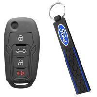 ราคา Ford Explorer 4 3 Focus ซิลิโคน Key Holder Fob Cover Ford Mustang Escape Mercury Mountaineer สําหรับ Lincoln Navigator Key Case Cap (29026786860)