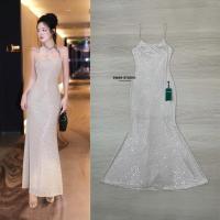 ราคา แม็กซี่เดรสสายเดี่ยว เดรสยาวไปงาน งานป้าย Swan (29305657805)