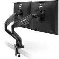 ราคา EVEO Premium Dual Monitor Stand 14-32”,Dual Monitor Mount VESA Bracket, Adjustable Height Gas Spring Monitor Stand for D (23573261638)
