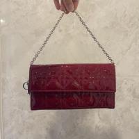 ราคา Dior กระเป๋า (Lady Dior charm WOC patent leather) ของแท้ 100% (Used ใช้เองสองครั้งสภาพดี) (11059398438)
