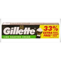 ราคา ครีมโกนหนวด ยี่ห้อ Gillette กลิ่นมะนาว (70 กรัม เพิ่มฟรี 33%) -- Gillete - Shaving Cream - Lime (70 Grams + 33% free) (20501527232)