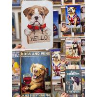 ราคา แผ่นป้ายสังกะสีวินเทจ Dogs (40357510766)
