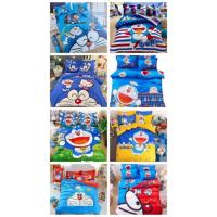 ราคา ชุดผ้าปูลายโดเรม่อน+ผ้าห่มนวมขนาด6ฟุต งานดีสีไม่ตกจ้า (3602148152)