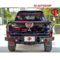 ราคา (Guard Rear bumper) กันชนท้ายการ์ด กันชนหลังออฟโรด กันชนท้าย กันชนเสริมท้ายรถ สำหรับกระบะ Outlander (28436182119)