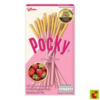ราคา กูลิโกะ ป๊อกกี้ บิสกิตแท่งเคลือบสตรอว์เบอร์รี่ 43 ก. (54106297033)