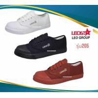 ราคา LEO star รองเท้าผ้าใบนักเรียน รองเท้าพละ รองเท้าลูกเสือ รุ่น 205 (29382939560)