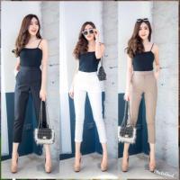 ราคา 7ส่วนตะขอหน้าผ้าดับเบิ้ลซาตินเนื้อผ้ายืดหยุ่นสวมใส่สบายตัดเย็บปราณีตงานเทียบแบรนด์สวยหรูดูแพงS เอว 25-26 m 27-28. L 29-3 (7641723983)