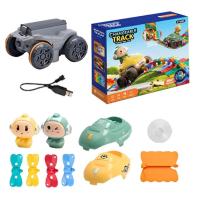 ราคา Roller Coaster Track ของเล่น Antigravity รถไฟไฟฟ้าของเล่น Track สําหรับอายุ 4 Interactive การศึกษา Playset ตลก (42906543298)