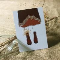 ราคา Chocco Stuff Ruffles and Boots Postcard/Postcard/Art Print (21888849853)