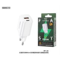 ราคา REMAXแท้!!! หัวชาร์จ หัวชาร์จมือถือ 2พอร์ต USB1/Type-C1 30W RP-U6 **รับประกัน1ปี** (16862787036)