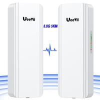 ราคา Ueevii CPE850 5.8G Point to Point Wireless Bridge Gigabit High Speed WiFi Outdoor CPE 2-Pack with 16dBi High-Gain Antenna, Long Range สูงสุด 5KM, Plug and Play, 24V PoE Power, IP65 W (24541448111)