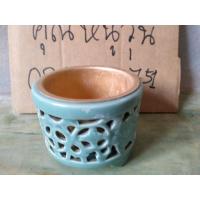 ราคา กระถางธูปฉลุ ดินเผาศิลาดล มีสามขาขนาด9x7cmสินค้ามือสองจากตู้ญี่ปุ่น (22530462106)