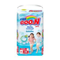 ราคา [ส่งฟรี] [ขายยกลัง] GOO.N กางเกงผ้าอ้อมเด็กPANTS พรีเมี่ยม รุ่นซุปเปอร์จัมโบ้ Size XXL - 36 ชิ้น 3 แพ็ค(ทั้งหมด108 ชิ้น) (11031728102)