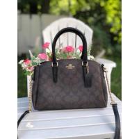 ราคา #F29434 MINI SAGE CARRYALL IN SIGNATURE CANVAS ขนาด 9 นิ้ว รุ่นถังมินิ สีใหม่ ขนาดใหม่ (1315147535)