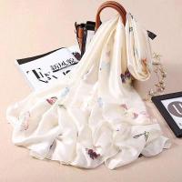 ราคา ผ้าพันคอ ผ้าคลุมไหล่ ขนาด180×90cmcmพร้อมส่งจากไทย สวย ผ้าsilk satin (19602703727)