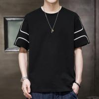 ราคา COD 2025M-8XL Pure Cotton Plus Size Short Sleeve T-Shirt for Men Loose Fit Large Size Tee Half Sleeve Men's Summer White T-Shirt Base Shirt new23 ZZYZ (27342386018)