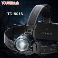 ราคา LED ไฟคาดหัว TD8018 P100 Zoomable 3 โหมด Type-C ชาร์จใหม่ได้กันน้ำสำหรับแคมป์ปิ้งกลางแจ้งล่าสัตว์ตก (47254601817)
