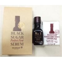 ราคา (พร้อมส่ง) Tester Skinfood Black Sugar Perfect First Serum fresh 8 ml. + cotton pad (21058773)