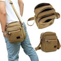 ราคา New messenger bag sling bag for Men fashion body bag Casual Vintage Canvas Satchel Shoulder Chest Pack Crossbody Bag 546 (20835032017)