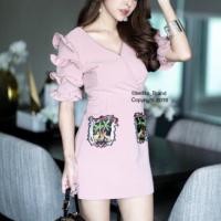 ราคา ส่งต่อ เดรสสั้น สวย ผ้าดี ป้ายBellita มีS (7214853007)