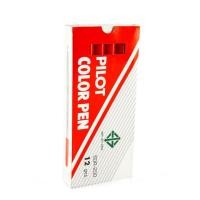 ราคา ปากกาเมจิก สีแดง แพ็ค 12 ด้าม ไพล็อต SDR-200 (11384995880)