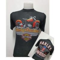 ราคา HOT เสื้อยืดฮาเลย์ Harley-Davidson ผ้าบาง50 ผ้ามุ้ง ผ้าบางใส่สบาย สไตล์วินเทจ ป้ายVintage 3D EMBLEM เสื้อยื (27957135821)