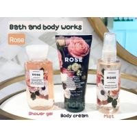 ราคา BBW : Bath and body works Shower Gel 88ml / Body Cream70g / Mist 88ml - Rose ขนาดพกพา (8476009346)