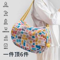 ราคา กระเป๋าช้อปปิ้งพับเก็บได้แบบพกพาขนาดใหญ่-ความจุซูเปอร์มาร์เก็ตกระเป๋าฟอร์ดผ้ากันน้ําถุงช้อปปิ้งถุงเก็บ (57256150276)