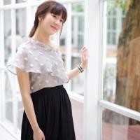 ราคา Twint grey on shoulder top size m (227520294)
