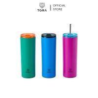 ราคา TORA แก้วน้ำเก็บความเย็น แก้วเก็บอุณหภูมิ 591ml แก้วสแตนเลส มีฝาปิด พกพาง่าย (44311050399)