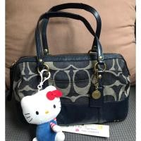 ราคา ลดราคา งดต่อเพิ่มค่า มือสอง ของแท้ Coach 12551 Signature Denim วินเทจงานตามหา (44450572870)