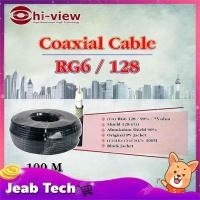 ราคา Hi-view Coaxial Cable RG6/128 100เมตร ชิลด์ 90% 75 Ohms สีดำ (8548328447)
