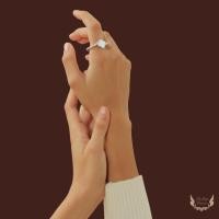 ราคา แหวนเงินแท้ 92.5 ใบโคลเวอร์เปลือกหอยตกแต่งเพชร CZ (25987617643)