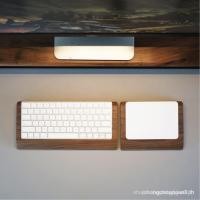 ราคา Spruce Wood Keyboard Touch Magic Keyboard Touch Touchpad 2-in-1 Stand Integrated Palm REST Base ฝาครอบป้องกัน Wrist REST Pad (41020039489)