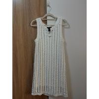 ราคา mango white dress เดรสถักสีขาว แบรนด์แท้ มีซับใน #D218 (50603769857)