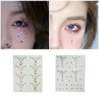 ราคา AUTU Face Jewels สติกเกอร์ไข่มุกแบบมีกาวในตัวอายแชโดว์คริสตัล Decals ตกแต่งสําหรับเทศกาลดนตรีและส่วนวันหยุด (41919367049)