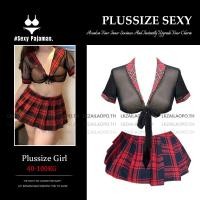 ราคา ชุดนอนไม่ได้นอนไซส์ใหญ่ สาวอวบ แบบผูกเชือก ซีทรู ชุดนอนเซ็กซี่สาวอวบ คอสเพลย์ ชุดนักศึกษา เซ็ต2ชิ้น มินิ แต่งผูกโบว์ ลายสก็อต สไตล์วิทยาลัย (45352716331)