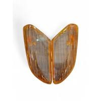 ราคา ฝาไฟเลี้ยวหน้า ฮอนด้า WAVE110 ข้างซ้าย ข้างขวา (คู่) สีส้ม (54156241388)