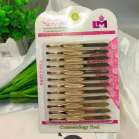 ราคา โกลเด้นคิ้วคลิปคิ้วตัดเครื่องมือสแตนเลสปากแบนปากเฉียงออกแบบหลายเท็กซ์เจอร์ง่ายต่อการจับผมทุกวันคิ้วตัดเครื่องมือความงามแบบพกพ (48205271567)