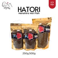 ราคา Hatori ฮาโตริ อาหารปลาคราฟ อาหารปลาทุกสายพันธุ์ ช่วยให้ปลาโตไว สีสันสวยงาม โปรตีนสูง 250g,500g (40216496961)