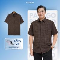 ราคา PAPAGO เสื้อผู้ชายวัยกลางคนแขนสั้นและผ้าระบายอากาศ - P23SNCR009 (42215904468)
