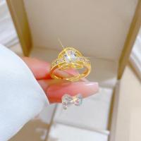 ราคา แหวนเพชรเปิดปรับได้ สไตล์ญี่ปุ่นเรียบง่าย (48603712203)