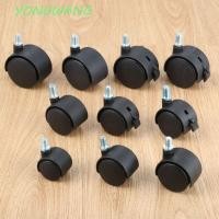 ราคา YONGWANG เก้าอี้ล้อเลื่อนสีดํา 4 ชิ้นสําหรับเฟอร์นิเจอร์อุตสาหกรรมเบรครถเข็นเปลี่ยนเงียบเฟอร์นิเจอร์ล้อ (40567107750)