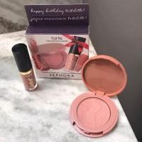 ราคา พร้อมส่ง เซ็ต2ชิ้น TARTE Amazonian Clay 12hr Blush สี Paaaty และ Tarteist Lip Paint สี Birthday Suit แท้ % (915219046)